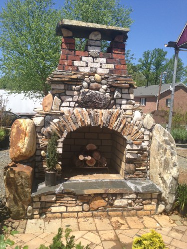 Rock Fireplace