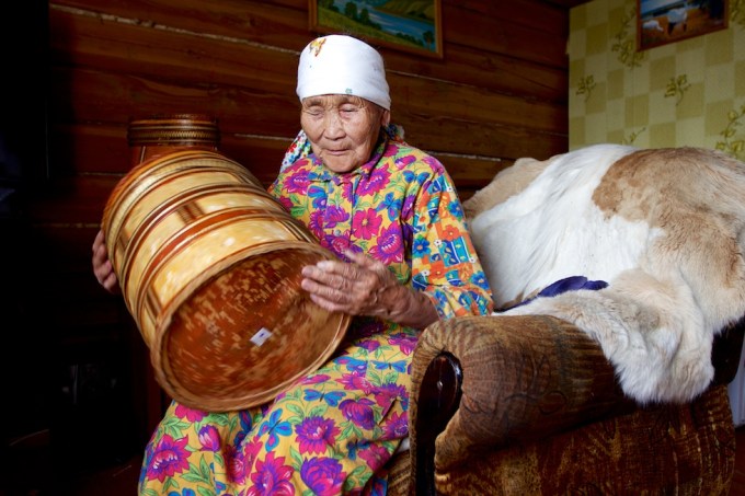 Praskovia Petrovna Matannakova, 93, Yakutia, Siberia. Photo © 2013 Galya Morrell