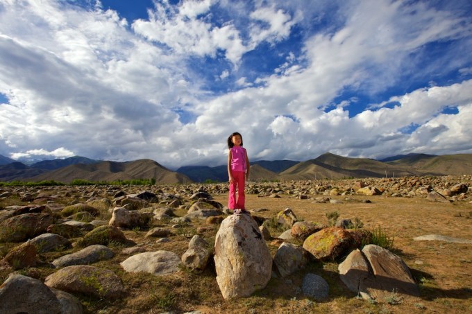 Ajara, the youngest Avannaa's Ambassador in Kyrgyzstan. Photo ©  Galya Morrell