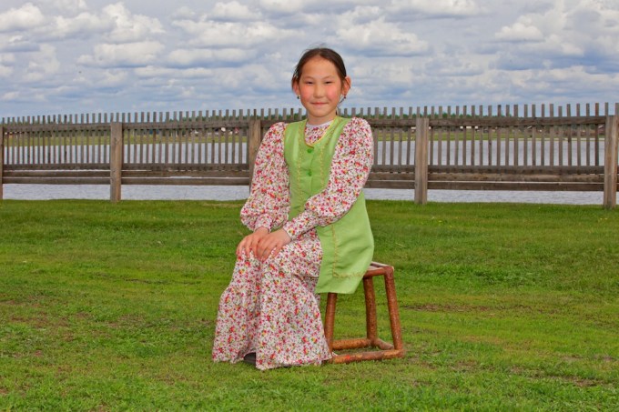 11 year old Artist from Taatta, Yakutia, Siberia. Photo © 2013 Galya Morrell