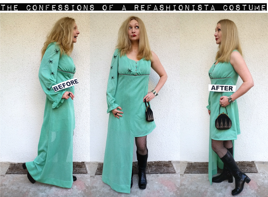 DIY before and after Refashioinista costume tutorial