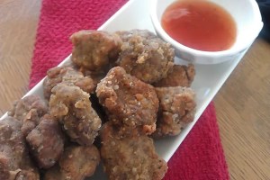 Chicken Nuggets Made with Seitan Vegan Style