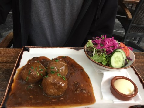Meatballs from Liege at Pieke Potloed in Maastricht, The Netherlands