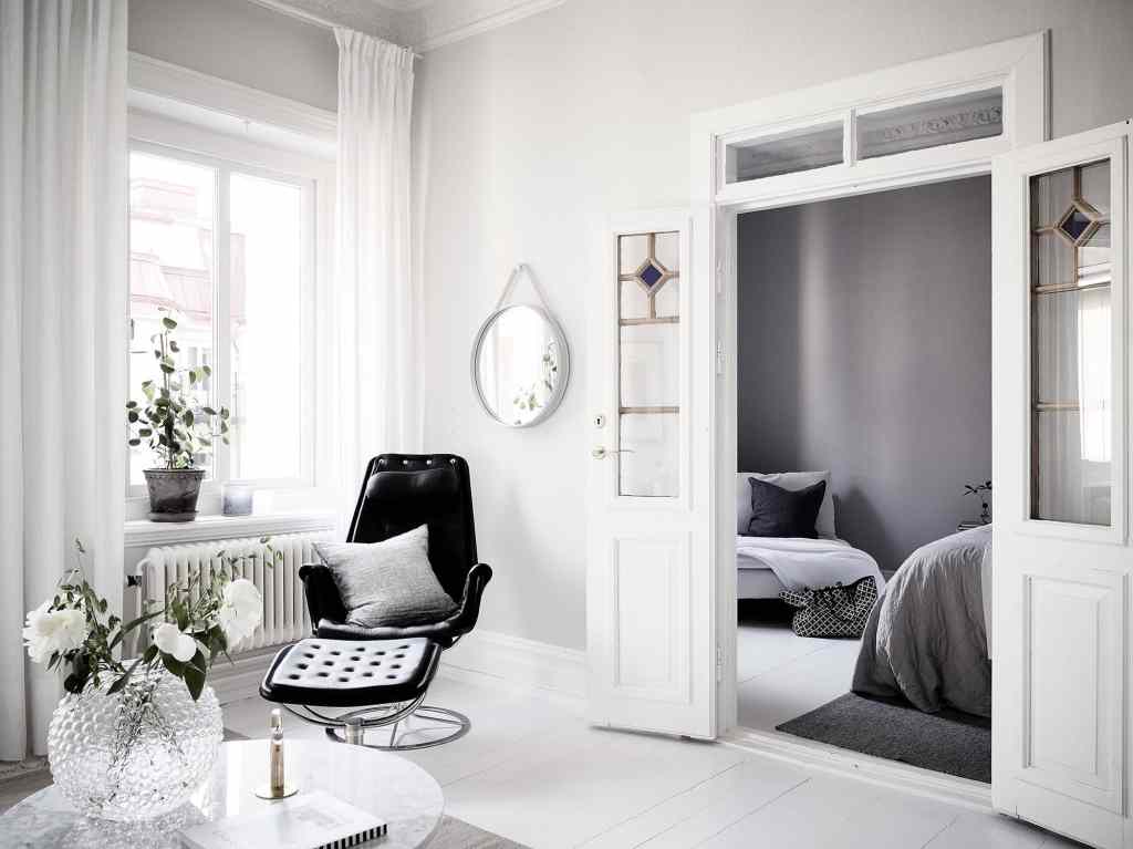 Home with a soft and graphic look - via Coco Lapine Design Blog