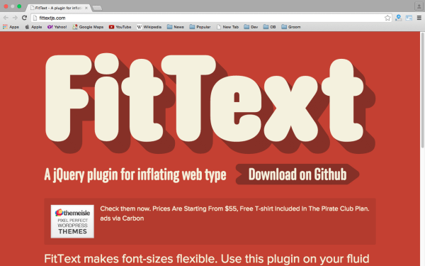 best libraries and tools for responsive web  fittextjs