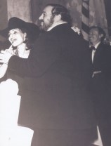 Dr. Gross dancing with the Luciano Pavarotti