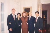 Michael Huffington, Dr. Gross, Arianna Huffington, Jenard Gross, and Shawn Gross