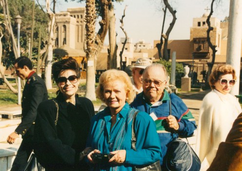 Dr. Gross, Mary Grace and Frank Horlock in Egypt