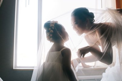 Toronto Bride and flower girl