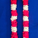 Pink and white Lei for Hawaiian-themed wedding