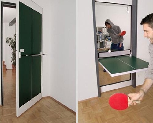 convertible ping pong doors