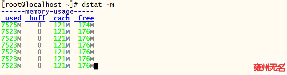 Use Linux's dstat command to monitor system performance and resources_real-time monitoring_02