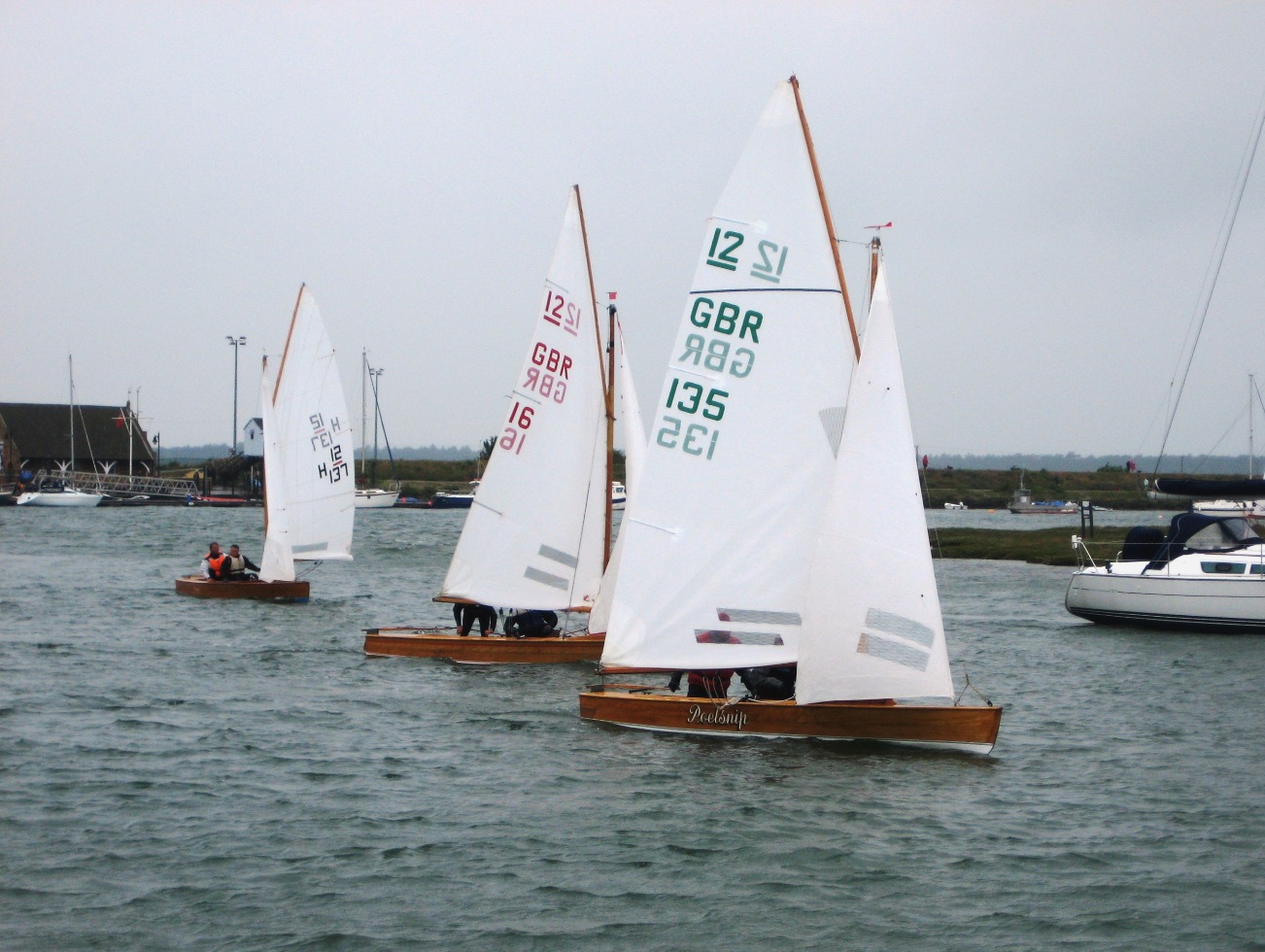 These 12 metre Sharpies were photographed at their national racing 