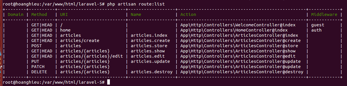 cập nhật dữ liệu form trong laravel 5