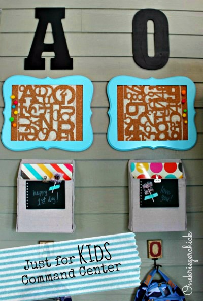 Just for Kids Command Center {Onekriegerchick.com}