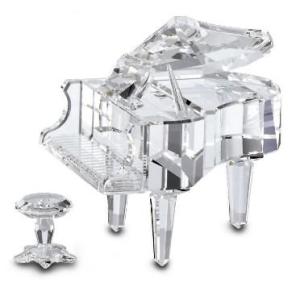 【廃盤品 】SWAROVSKI スワロフスキー 置物 グランドピアノ バイオリン 美しい音楽が聞こえそうな、スワロフスキー（SWAROVSKI）の楽器