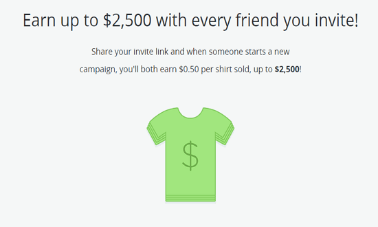 Teespring Referral Program