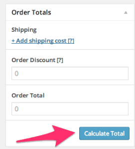 Calculate Total Button
