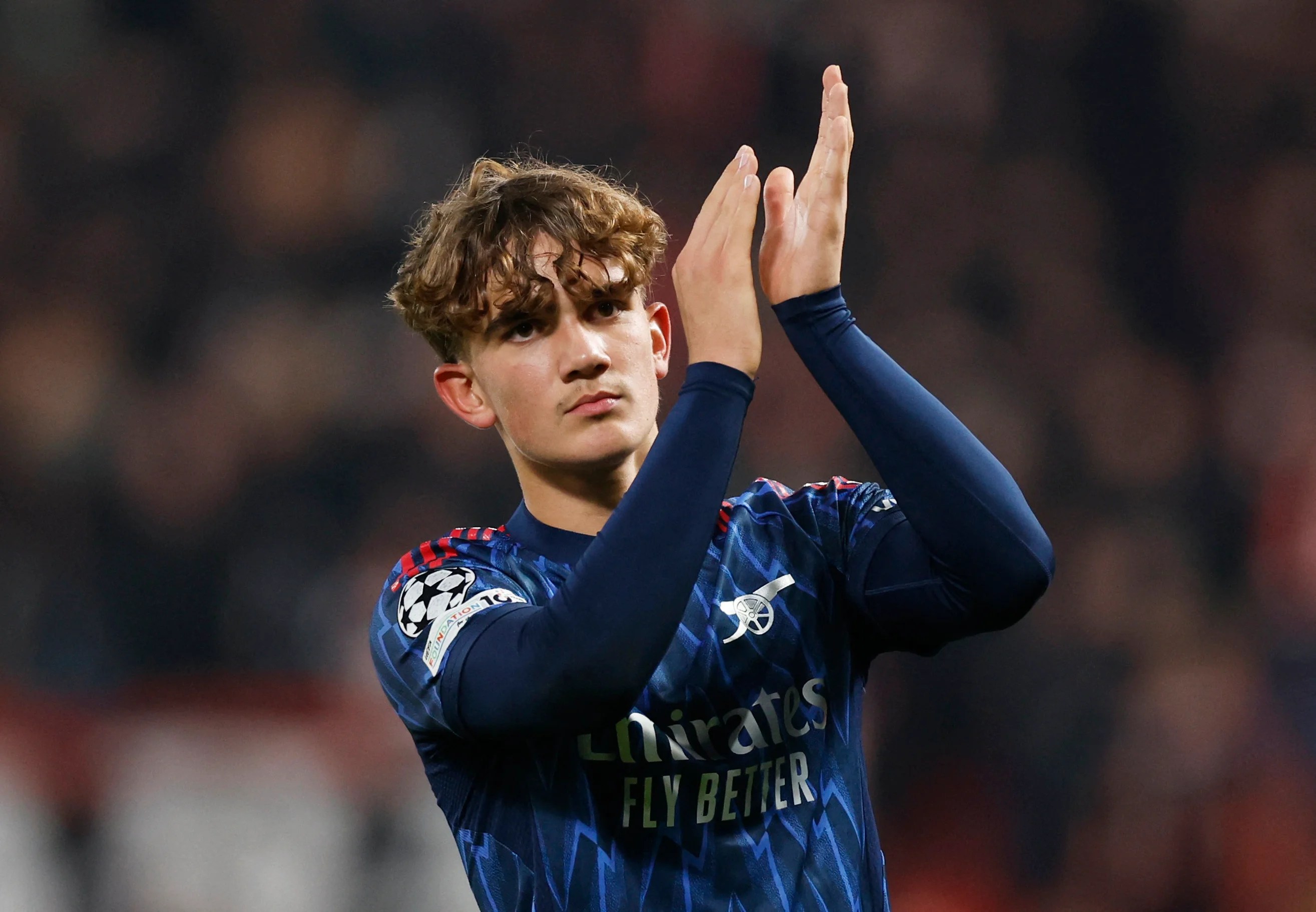 Arsenal starlet Max Dowman scores outrageous goal before taunting Bayern player Arsenal starlet Max Dowman scores outrageous goal before taunting Bayern player