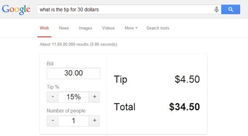 google tip calculator