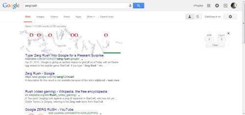 zerg rush in google