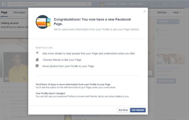 How To Convert Facebook Profile Into A Page 2016