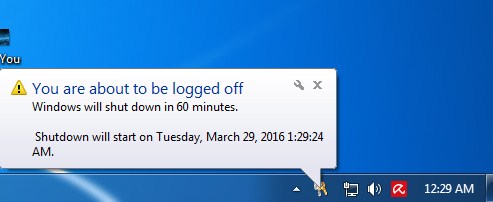 Make Your Computer Shutdown At Given Particular Time