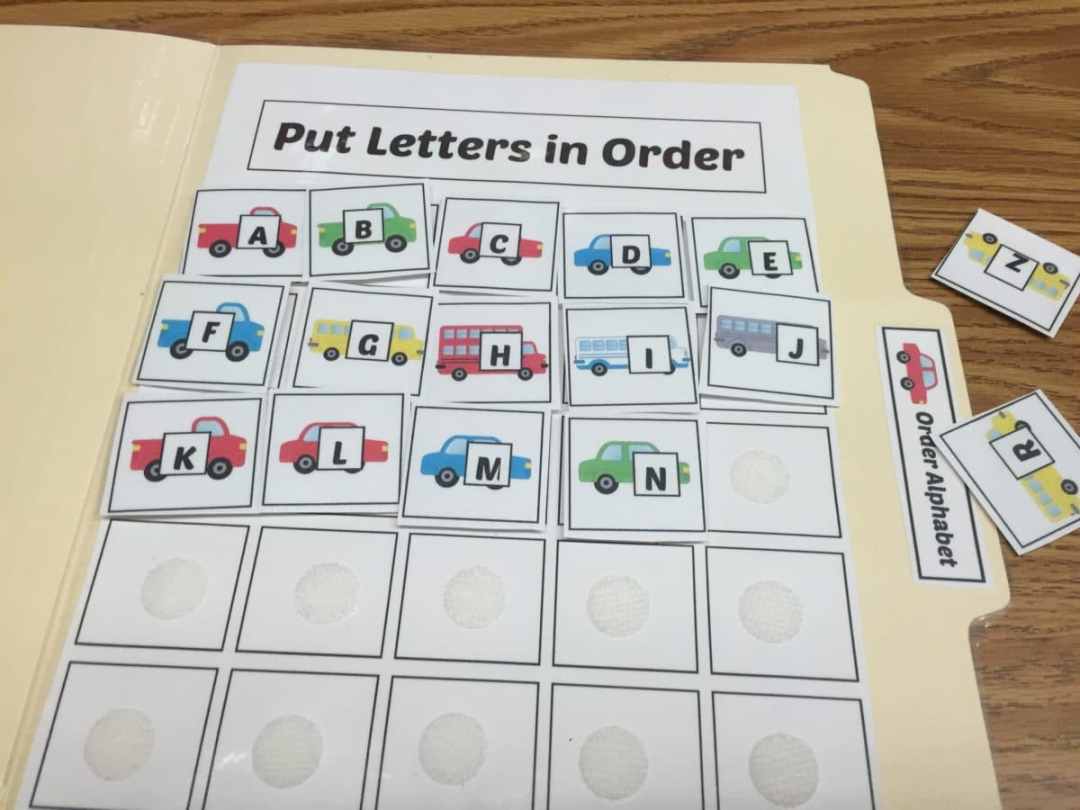 File Folder Order Alphabet