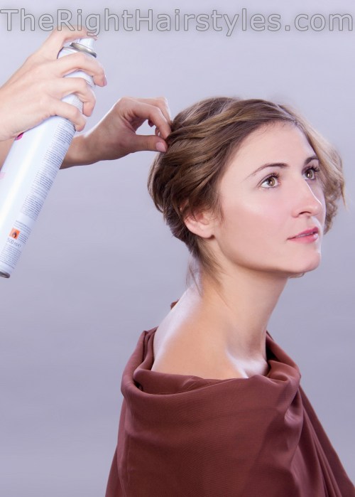 how to style updo for short hair tutorial