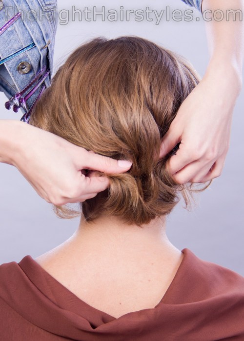 how to style updo for short hair