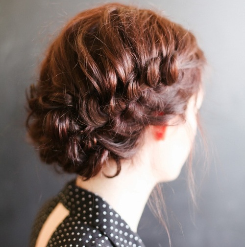 knotted braid updo