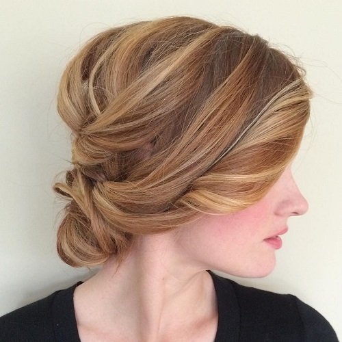 Messy Chignon With A Bouffant