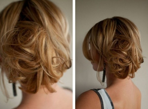 loose tousled updo