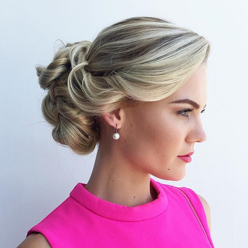 Twisted Bun Formal Updo