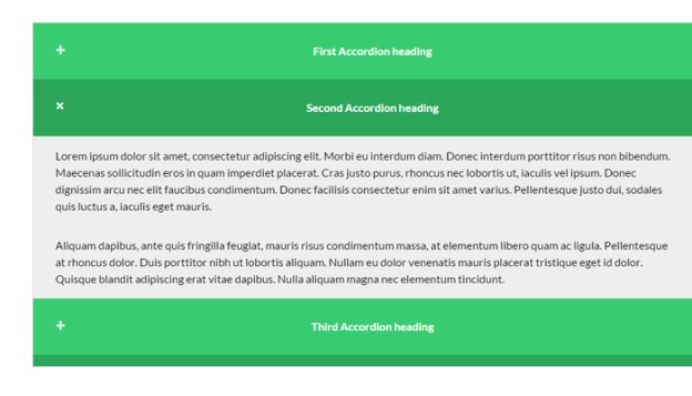responsive animated accordion content ui