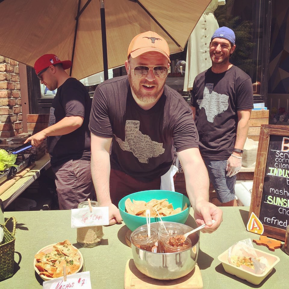 jalapa jar serving tacos at smorgasburg