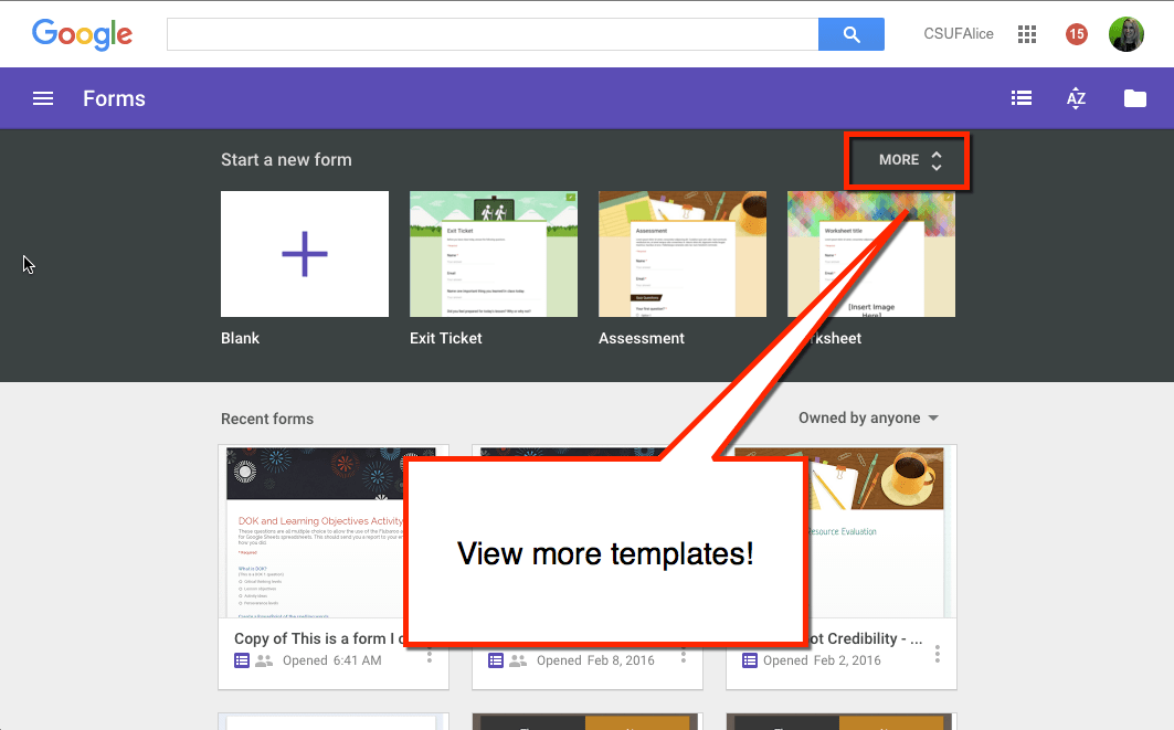 Google Forms Templates Teacher Tech