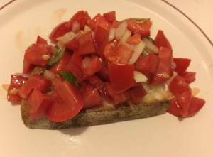 Tomato bruschetta