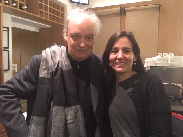 V-M con Mariana Sández. Londres, 17 enero 2019