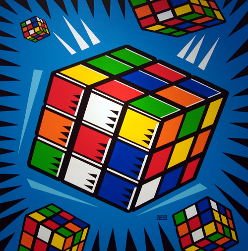 Burton Morris' rubiks Cube