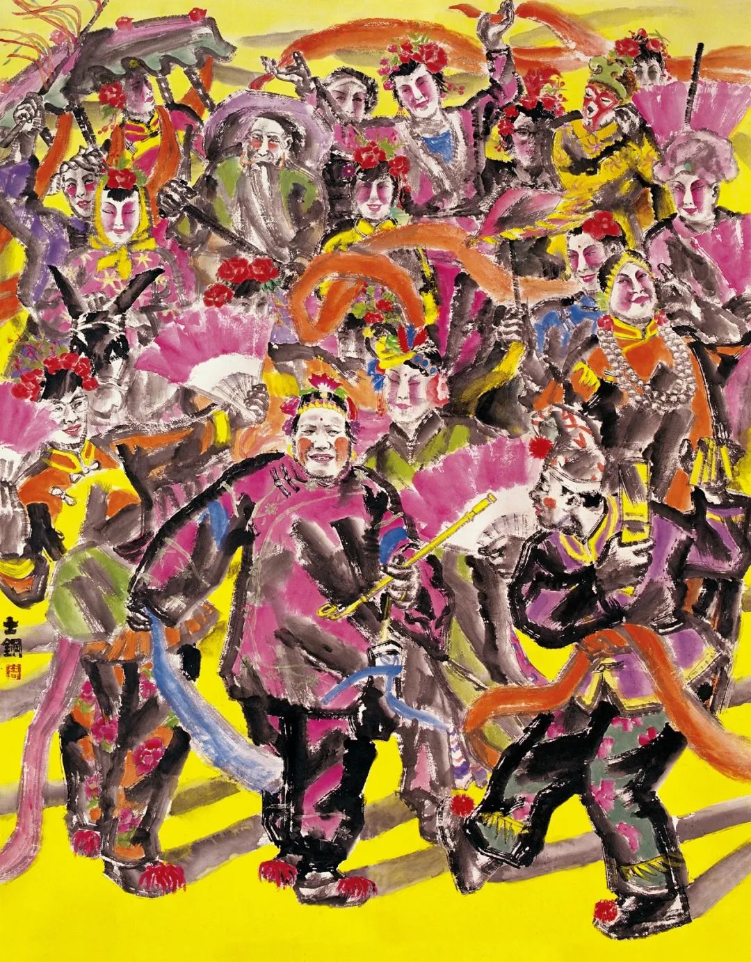 阳光下_大写意绘画展_周士钢