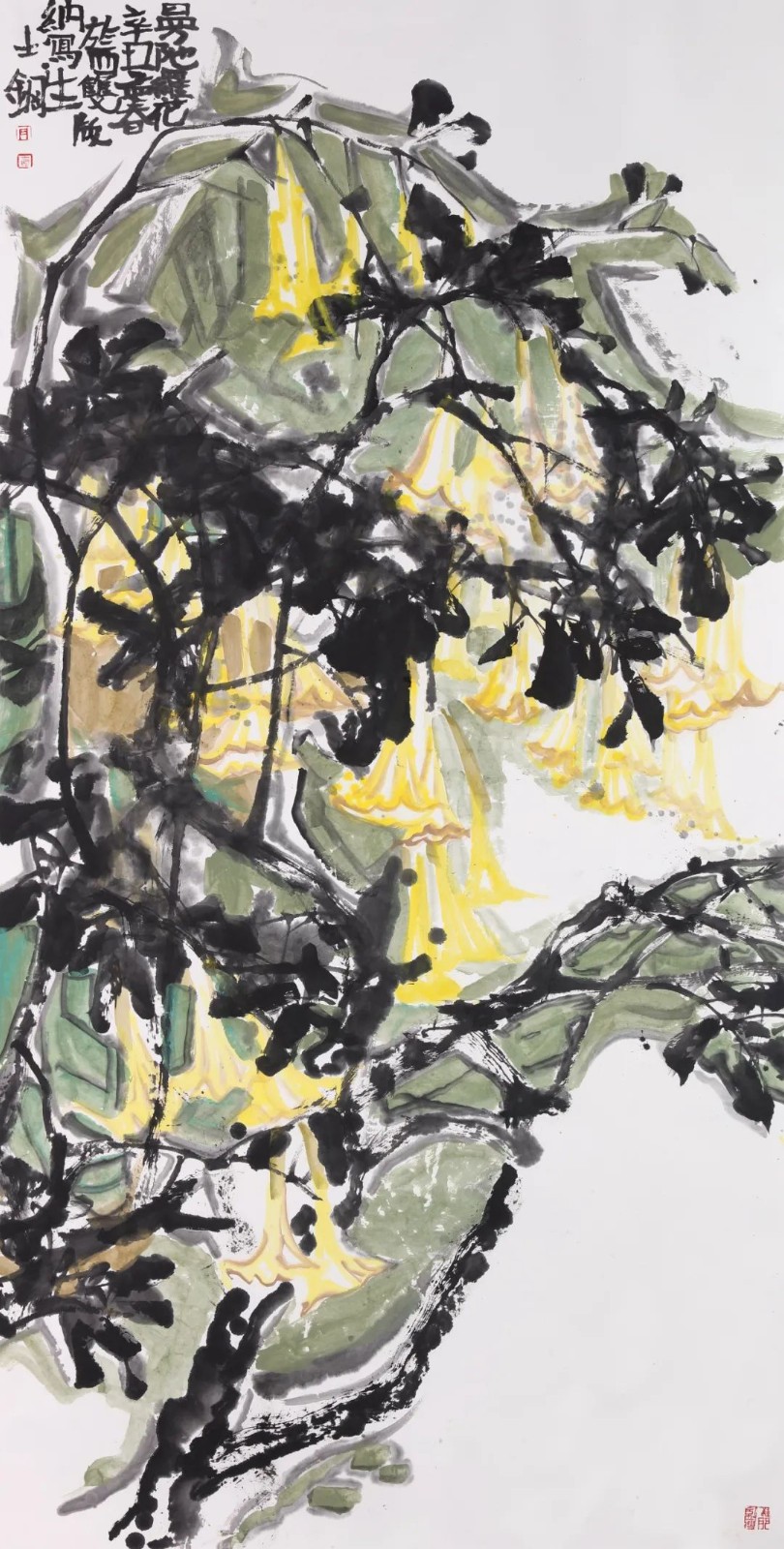 阳光下_大写意绘画展_周士钢