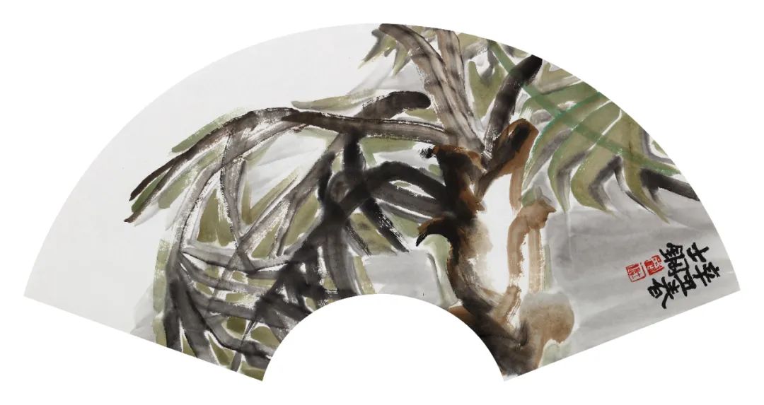 阳光下_大写意绘画展_周士钢