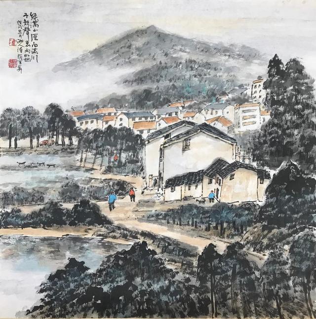 中国现代田园山水画风开创者_浔陌_XunMo