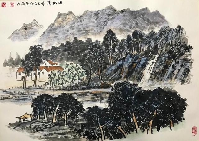 中国现代田园山水画风开创者_浔陌_XunMo