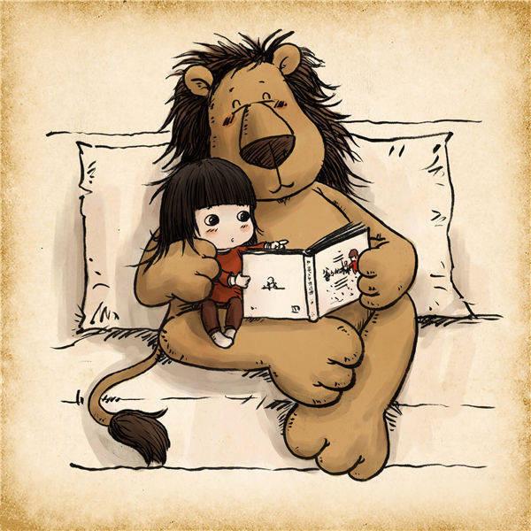 温馨的父爱插画集_乌克兰女艺术家_Snezhana Soosh