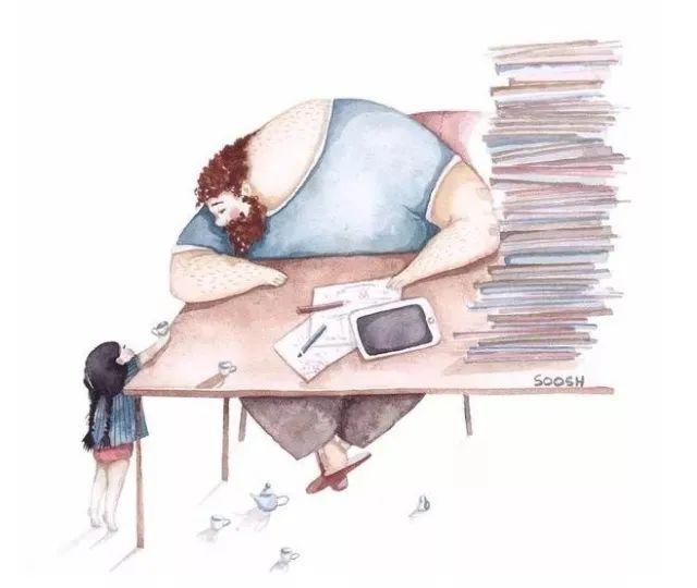 温馨的父爱插画集_乌克兰女艺术家_Snezhana Soosh