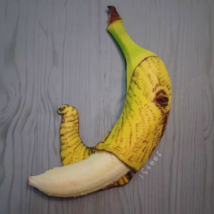 香蕉除了吃还能画_荷兰插画师_Stephan Brusche 香蕉除了吃还能画_荷兰插画师_Stephan Brusche