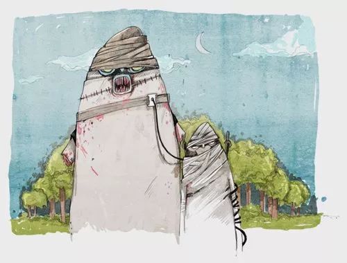 谷歌办公室悬挂的海报_俄罗斯插画师_Ilya Kazakov