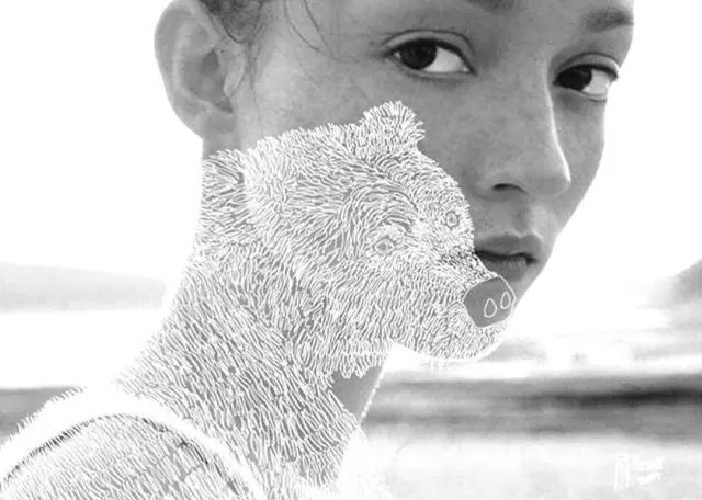 模特照片上的霓裳羽衣_奥地利摩洛哥插画师_Ilias Walchshofer